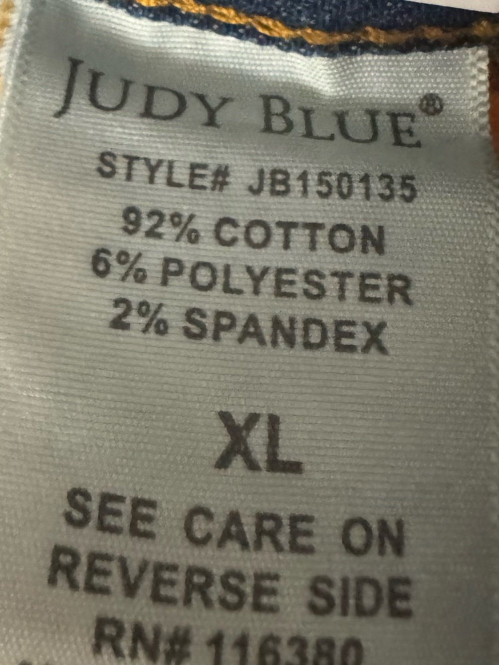 Judy Blue Printed Pocket Lining High Rise Cut Off Shorts Size XL - Picture 8 of 10